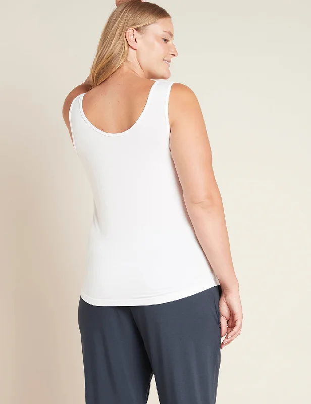 Sleeveless Women T Shirt for Summer ComfortTank Top - White