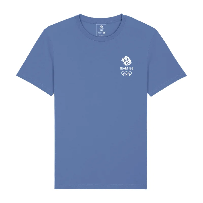 Long Sleeve Women T Shirt for Cooler WeatherTeam GB Manoir T-Shirt Bright Blue