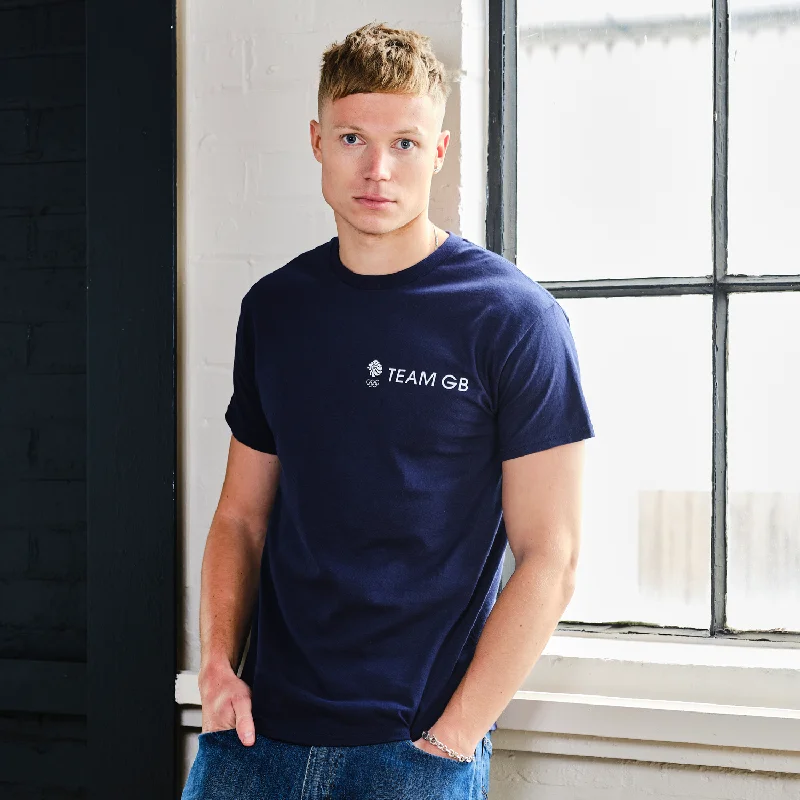 Striped Women T Shirt in a Classic PatternTeam GB Triomphe Printed Navy T-shirt