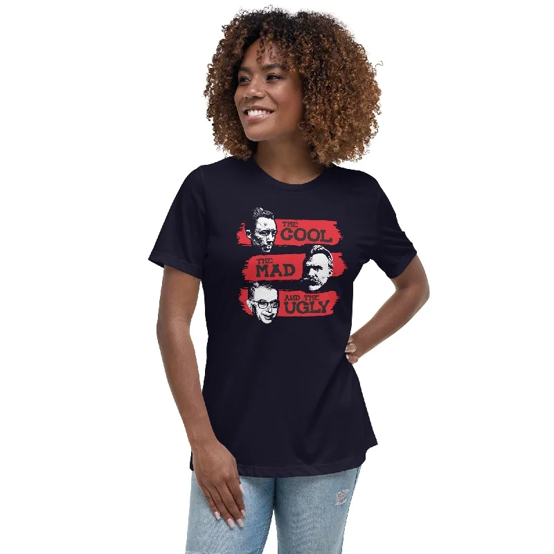 Graphic Print Women T Shirt for a Trendy StatementThe Cool, the Mad and the Ugly - Women's T-Shirt Graphic Print Women T Shirt for a Trendy StatementThe Cool, the Mad and the Ugly - Women's T-Shirt