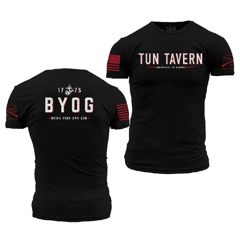 Sheer Women T Shirt for a Stylish and Alluring LookUSMC - Tun Tavern - B.Y.O.G. T-Shirt - Black Sheer Women T Shirt for a Stylish and Alluring LookUSMC - Tun Tavern - B.Y.O.G. T-Shirt - Black