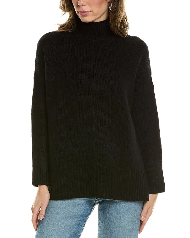 Wrap - Style Women's Lambswool Sweater Dresses in Elegant ShadesVince Trapeze Turtleneck Wool & Cashmere-Blend Sweater Wrap - Style Women's Lambswool Sweater Dresses in Elegant ShadesVince Trapeze Turtleneck Wool & Cashmere-Blend Sweater