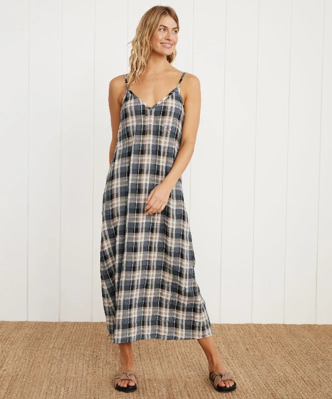 Women's Off - Shoulder Chunky Knit Sweater Dresses in Earth TonesWinona Slip Dress