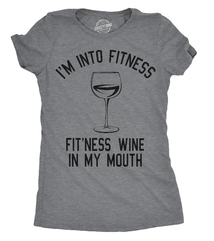 Crop Top Women T Shirt to Pair with High - Waisted BottomsFitness Wine In My Mouth Women's T Shirt Crop Top Women T Shirt to Pair with High - Waisted BottomsFitness Wine In My Mouth Women's T Shirt