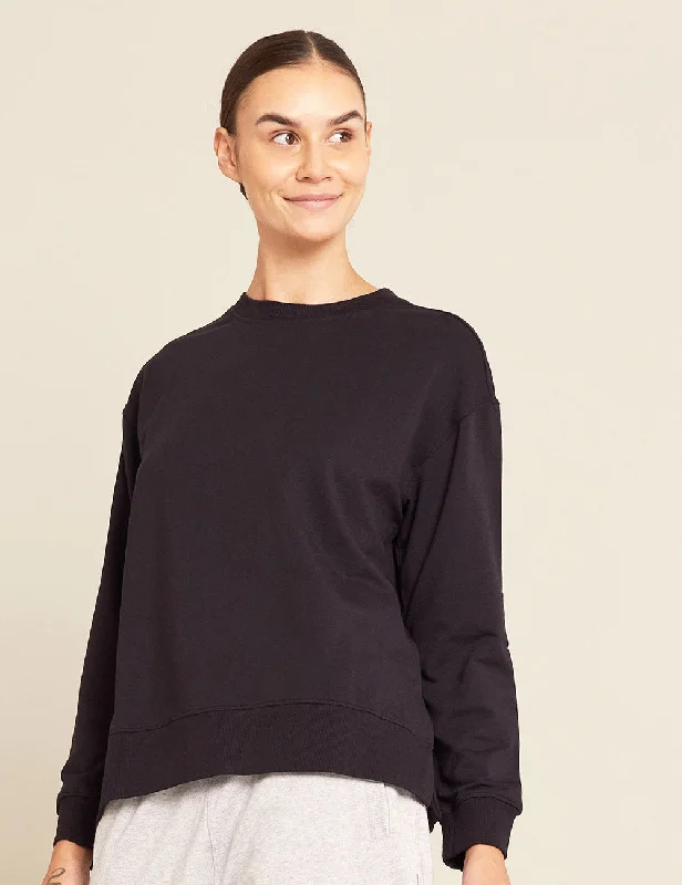 Sleeveless Women T Shirt for Summer ComfortWomen's Weekend Crew Pullover - Black