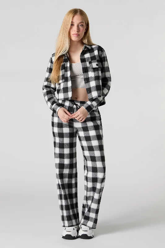 Women's oversized cropped hoodie with drawstrings for a trendy lookFleece Drawstring Wide Leg Pant Women's oversized cropped hoodie with drawstrings for a trendy lookFleece Drawstring Wide Leg Pant