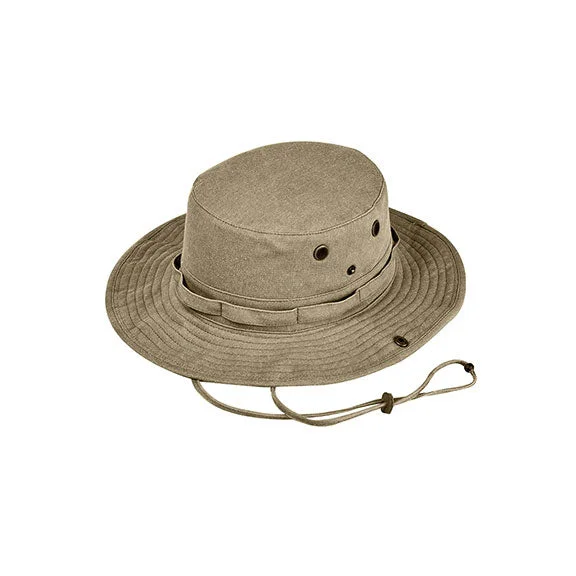 Women's pullover hoodie with a side slit for a modern and relaxed fitAP1923 - Authentic Pigment Pigment Dyed Boonie Hat | Khaki/Black Women's pullover hoodie with a side slit for a modern and relaxed fitAP1923 - Authentic Pigment Pigment Dyed Boonie Hat | Khaki/Black