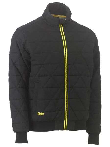 Women's moto jackets with a lace - up front for a unique and stylish touchBisley Quilted Bomber Jacket BJ6976 Women's moto jackets with a lace - up front for a unique and stylish touchBisley Quilted Bomber Jacket BJ6976