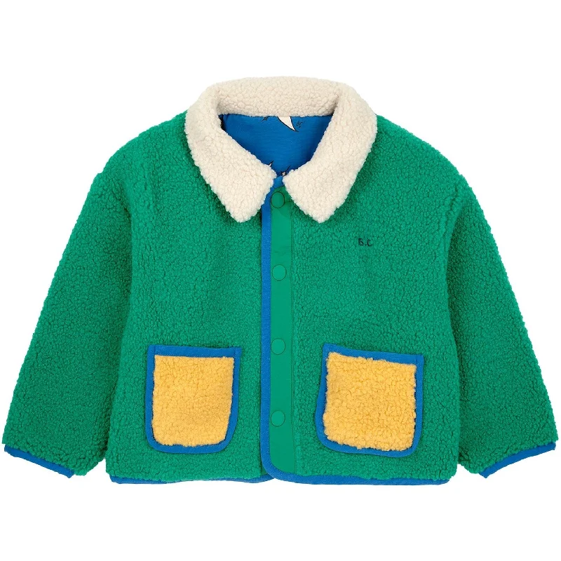 Women's faux fur - trimmed denim jackets for a trendy and cozy styleBobo Choses Blue Beneath The Moon All Over Reversible Jacket Women's faux fur - trimmed denim jackets for a trendy and cozy styleBobo Choses Blue Beneath The Moon All Over Reversible Jacket