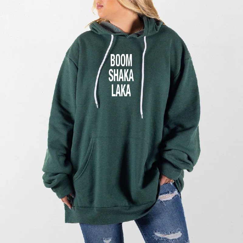 Women's pullover hoodie with a side slit for a modern and relaxed fitBoom Shaka Laka Giant Hoodie Women's pullover hoodie with a side slit for a modern and relaxed fitBoom Shaka Laka Giant Hoodie
