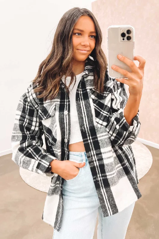 Women's long - line cardigan jackets in a soft knit for a cozy and elegant lookDannie Shacket Black Women's long - line cardigan jackets in a soft knit for a cozy and elegant lookDannie Shacket Black