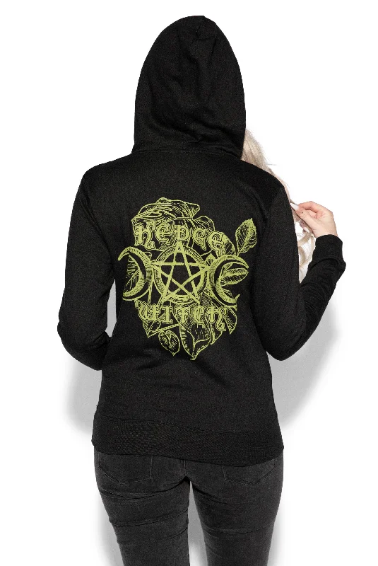 Women's tie - front hoodie in a lightweight fabric for summer layeringHedge Witch - Women's Pullover Hoodie Women's tie - front hoodie in a lightweight fabric for summer layeringHedge Witch - Women's Pullover Hoodie