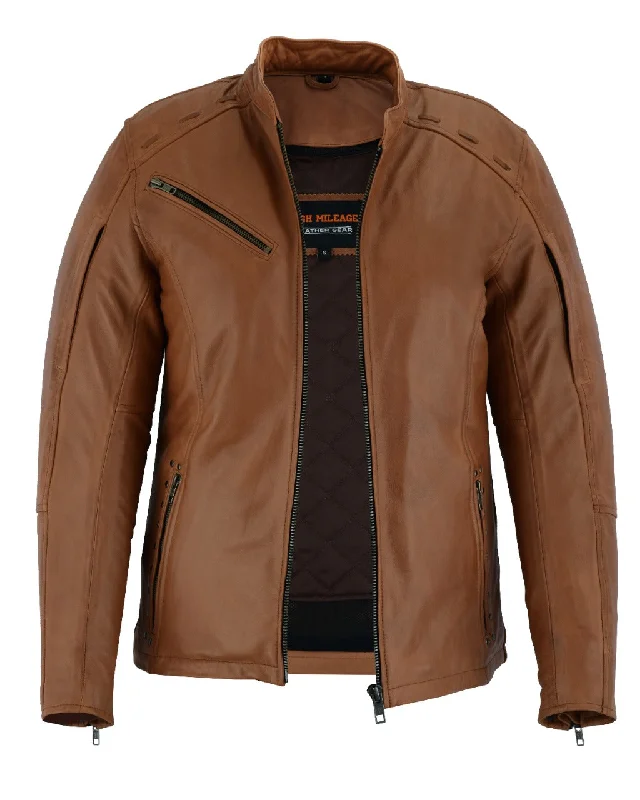 Women's cropped down jackets in bold colors for a sporty and fashionable winter outfitHML703T High Mileage Ladies Brown Fringe and Rivet Leather Jacket Women's cropped down jackets in bold colors for a sporty and fashionable winter outfitHML703T High Mileage Ladies Brown Fringe and Rivet Leather Jacket