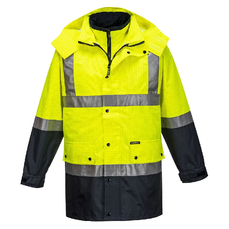 Portwest MacKay Anti-Static 4-1 Jacket (Yellow/Navy) MJ887