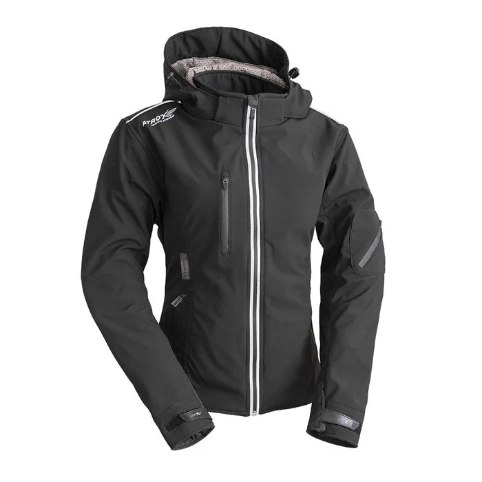 Women's cropped leather jackets with a fringe detail for a western - inspired outfitWomen's Soft-Shell Indiaqo Racer Jacket Women's cropped leather jackets with a fringe detail for a western - inspired outfitWomen's Soft-Shell Indiaqo Racer Jacket