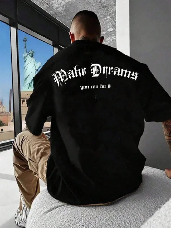 Women's pullover hoodie with a side slit for a modern and relaxed fitMake dreams men's tshirt oversized Women's pullover hoodie with a side slit for a modern and relaxed fitMake dreams men's tshirt oversized