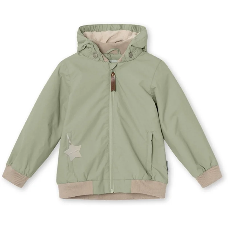 Women's cropped leather jackets with silver zippers for a punk - inspired outfitMINI A TURE Vilder Bomber Jacket w/Fleece Lining Desert Sage Women's cropped leather jackets with silver zippers for a punk - inspired outfitMINI A TURE Vilder Bomber Jacket w/Fleece Lining Desert Sage