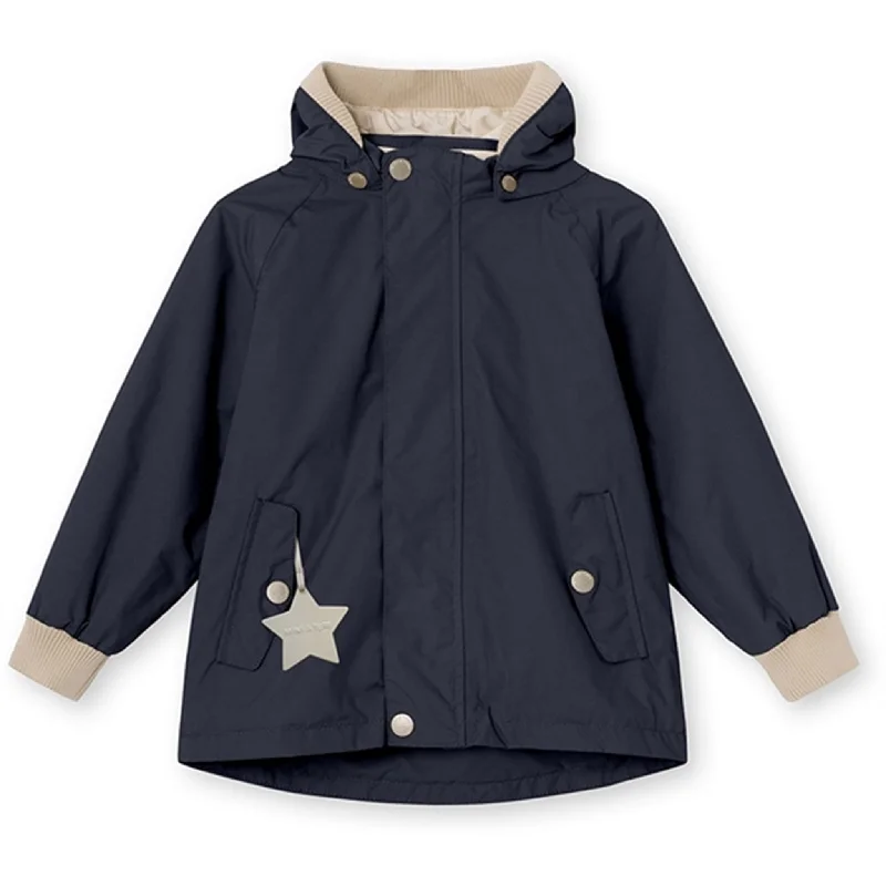 Women's trench coats with a removable belt for customizable stylingMINI A TURE Wally Spring Jacket Ombre Blue Women's trench coats with a removable belt for customizable stylingMINI A TURE Wally Spring Jacket Ombre Blue