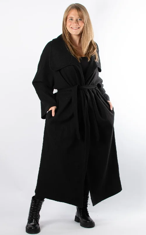 Women's military - style jackets with epaulets for a tough and fashionable appearancePatricia Trench Coat | Black Women's military - style jackets with epaulets for a tough and fashionable appearancePatricia Trench Coat | Black