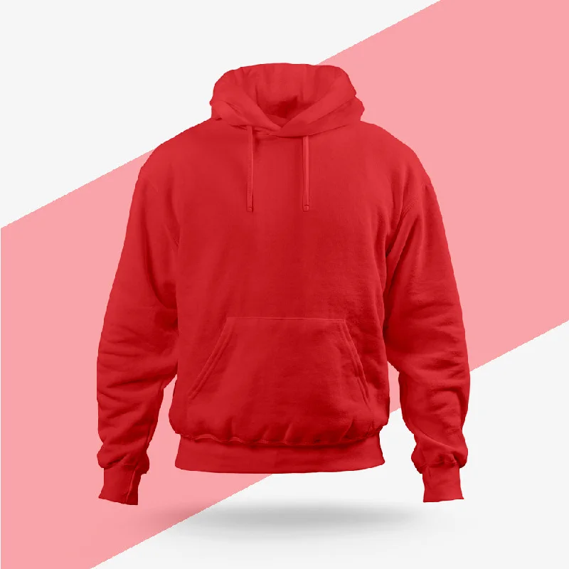 Women's sherpa - lined hoodie for extreme cold weather outdoor activitiesRed Hoodie - Fully Solid Women's sherpa - lined hoodie for extreme cold weather outdoor activitiesRed Hoodie - Fully Solid