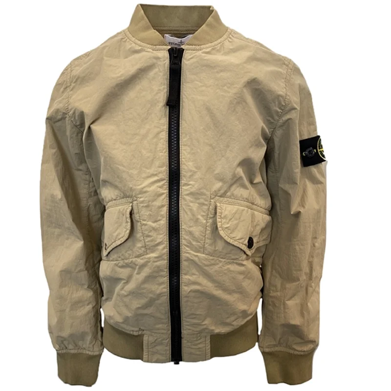 Women's moto jackets with a lace - up front for a unique and stylish touchStone Island Junior Jacket Sand Women's moto jackets with a lace - up front for a unique and stylish touchStone Island Junior Jacket Sand