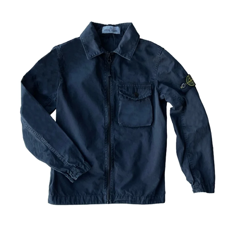 Women's moto jackets with a lace - up front for a unique and stylish touchStone Island Overshirt Navy Blue Women's moto jackets with a lace - up front for a unique and stylish touchStone Island Overshirt Navy Blue