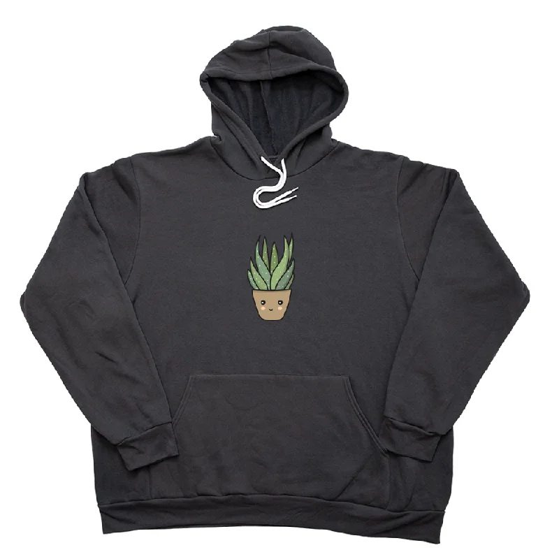 Women's hoodie with a kangaroo pocket and a pom - pom drawstring for added charmSucculent Giant Hoodie Women's hoodie with a kangaroo pocket and a pom - pom drawstring for added charmSucculent Giant Hoodie