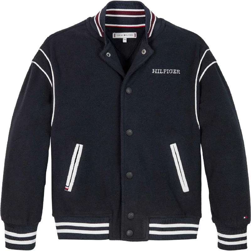 Women's cropped satin jackets in pastel shades for a glamorous evening outTommy Hilfiger Desert Sky Polar Fleece Bomber Jacket Women's cropped satin jackets in pastel shades for a glamorous evening outTommy Hilfiger Desert Sky Polar Fleece Bomber Jacket