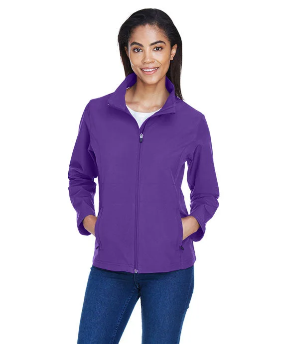 Women's cropped sweatshirt with a lace - trimmed hem for a romantic lookTT80W - Team 365 Ladies Leader Soft Shell Jacket | Sport Purple Women's cropped sweatshirt with a lace - trimmed hem for a romantic lookTT80W - Team 365 Ladies Leader Soft Shell Jacket | Sport Purple
