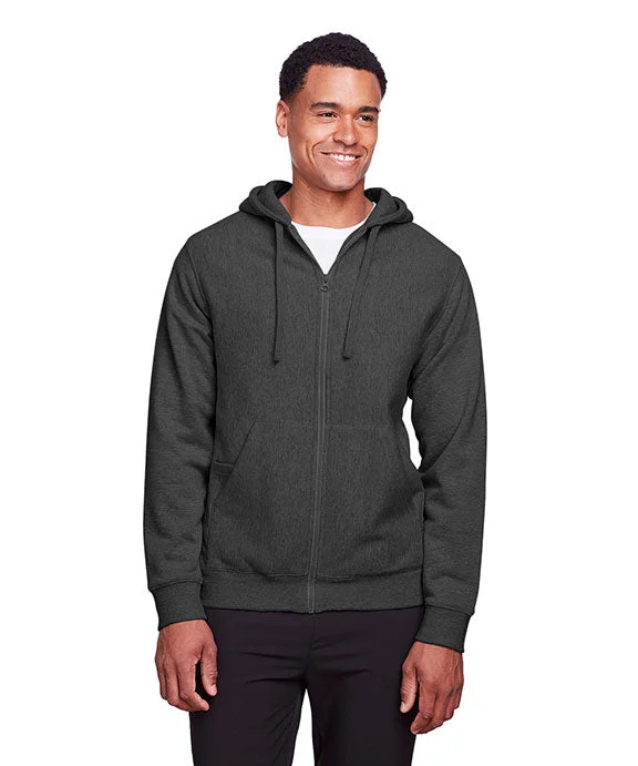 Women's fleece - lined hoodie with thumbholes for warmth in winterTT95 - Team 365 Mens Zone HydroSport™ Heavyweight Full-Zip Hooded Sweatshirt | Dark Grey Heather Women's fleece - lined hoodie with thumbholes for warmth in winterTT95 - Team 365 Mens Zone HydroSport™ Heavyweight Full-Zip Hooded Sweatshirt | Dark Grey Heather