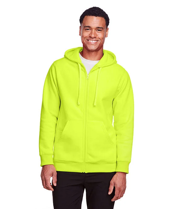 Women's oversized cropped hoodie with drawstrings for a trendy lookTT95 - Team 365 Mens Zone HydroSport™ Heavyweight Full-Zip Hooded Sweatshirt | Safety Yellow Women's oversized cropped hoodie with drawstrings for a trendy lookTT95 - Team 365 Mens Zone HydroSport™ Heavyweight Full-Zip Hooded Sweatshirt | Safety Yellow
