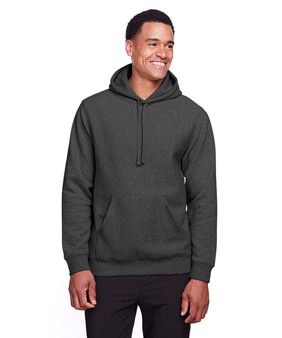 Women's cropped sweatshirt with a lace - trimmed hem for a romantic lookTT96 - Team 365 Adult Zone HydroSport™ Heavyweight Pullover Hooded Sweatshirt | Dark Grey Heather Women's cropped sweatshirt with a lace - trimmed hem for a romantic lookTT96 - Team 365 Adult Zone HydroSport™ Heavyweight Pullover Hooded Sweatshirt | Dark Grey Heather