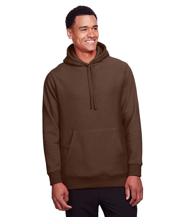 Women's hoodie with a kangaroo pocket and a pom - pom drawstring for added charmTT96 - Team 365 Adult Zone HydroSport™ Heavyweight Pullover Hooded Sweatshirt | Sport Dark Brown