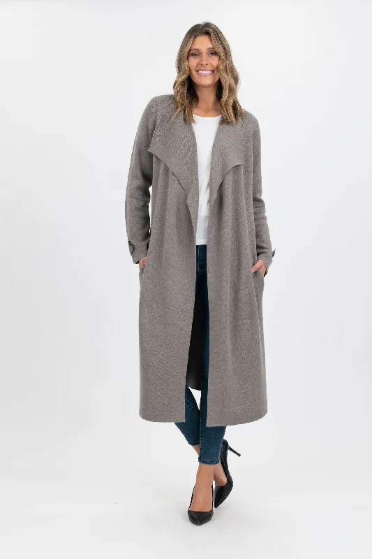 Women's moto jackets with a lace - up front for a unique and stylish touchVivid Wool Blend Knit Coat (4 Colours) Women's moto jackets with a lace - up front for a unique and stylish touchVivid Wool Blend Knit Coat (4 Colours)