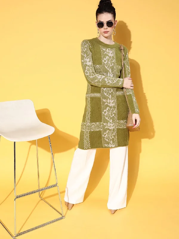Women's shearling - lined suede jackets for ultimate warmth and luxuryWomen Green & White Hair Wool Long Sweater Women's shearling - lined suede jackets for ultimate warmth and luxuryWomen Green & White Hair Wool Long Sweater