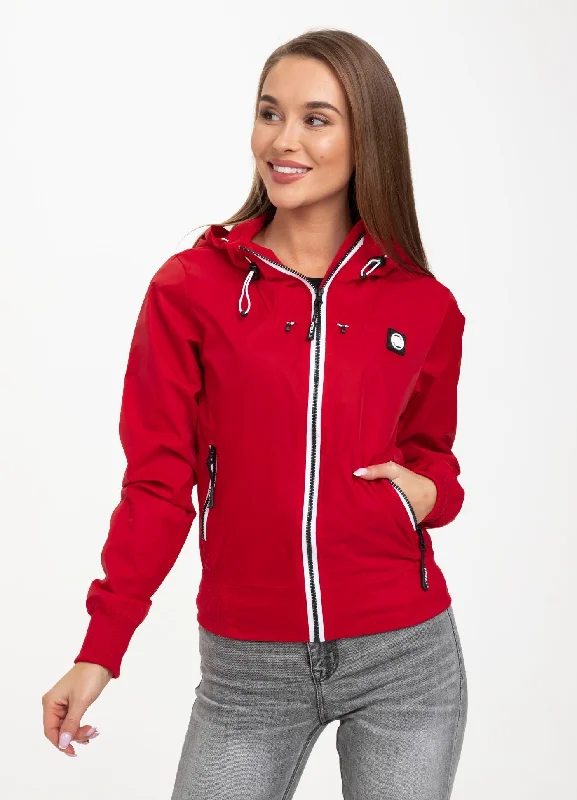 Women's cropped satin jackets in pastel shades for a glamorous evening outWomen's transitional hooded jacket Aaricia Women's cropped satin jackets in pastel shades for a glamorous evening outWomen's transitional hooded jacket Aaricia