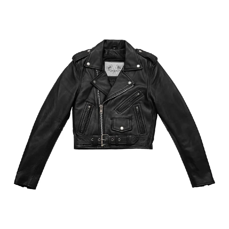 Women's bomber jackets with a holographic finish for a futuristic and eye - catching lookImogen - Women's Motorcycle Leather Jacket Women's bomber jackets with a holographic finish for a futuristic and eye - catching lookImogen - Women's Motorcycle Leather Jacket