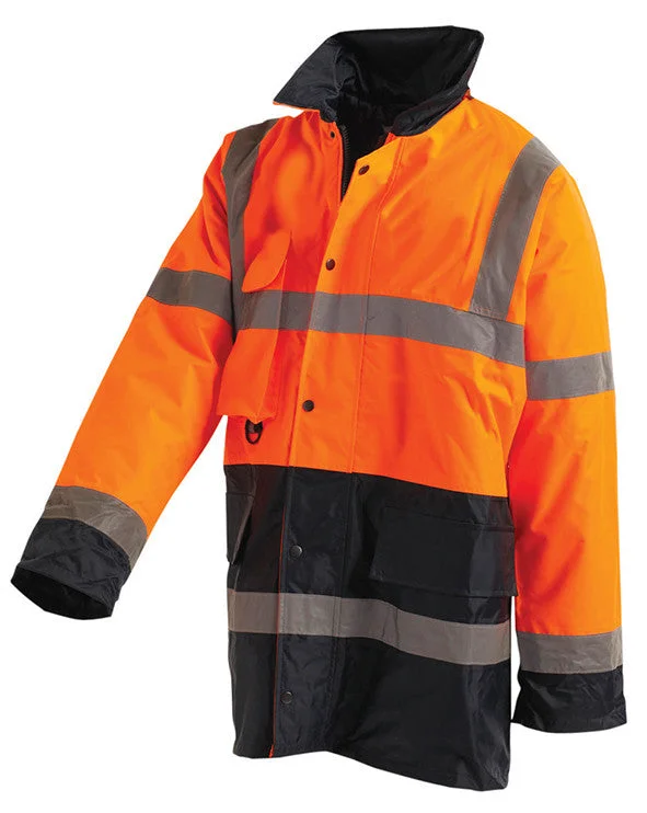 Women's double - breasted tweed jackets in classic colors for a sophisticated office lookWorkit Hi-Vis 2-Tone 3/4 Length Jacket 3002 Women's double - breasted tweed jackets in classic colors for a sophisticated office lookWorkit Hi-Vis 2-Tone 3/4 Length Jacket 3002