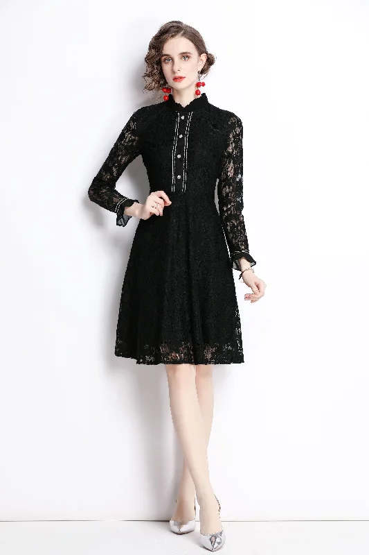 Mini Women Dress with a Short Hem for a Young and Trendy Style Mini Women Dress with a Short Hem for a Young and Trendy Style Black Cocktail A-line Crewneck Long Sleeve Above Knee Lace Dress Mini Women Dress with a Short Hem for a Young and Trendy Style Mini Women Dress with a Short Hem for a Young and Trendy Style Black Cocktail A-line Crewneck Long Sleeve Above Knee Lace Dress