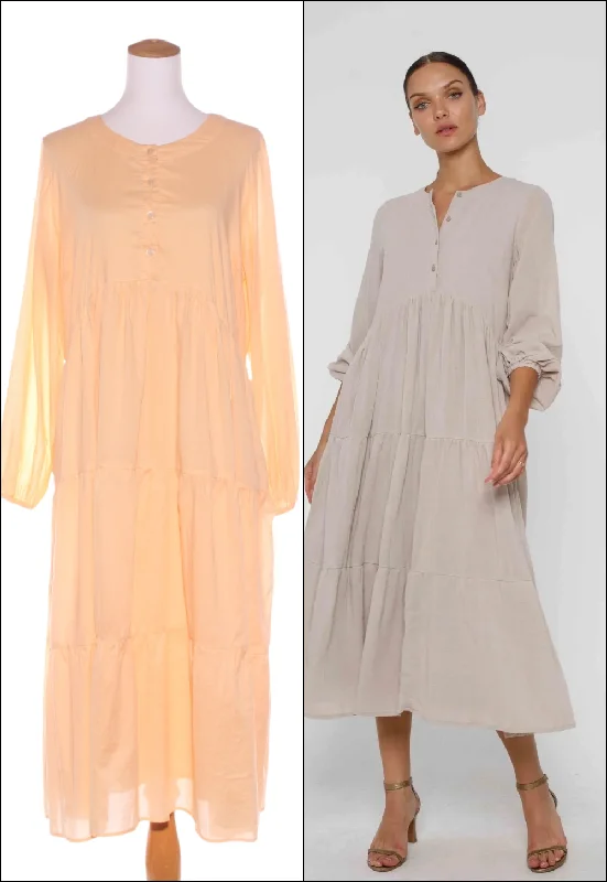 Off - the - Shoulder Women Dress for a Romantic and Feminine Look Off - the - Shoulder Women Dress for a Romantic and Feminine Look BLAK LUXE - Harlowe tiered cotton midi dress! 14