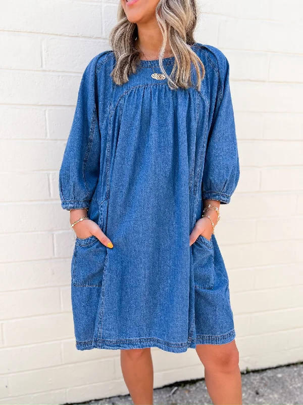 Long - Sleeve Women Dress in Velvet for a Luxurious Winter Look Long - Sleeve Women Dress in Velvet for a Luxurious Winter Look Denim Lelia Dress Long - Sleeve Women Dress in Velvet for a Luxurious Winter Look Long - Sleeve Women Dress in Velvet for a Luxurious Winter Look Denim Lelia Dress