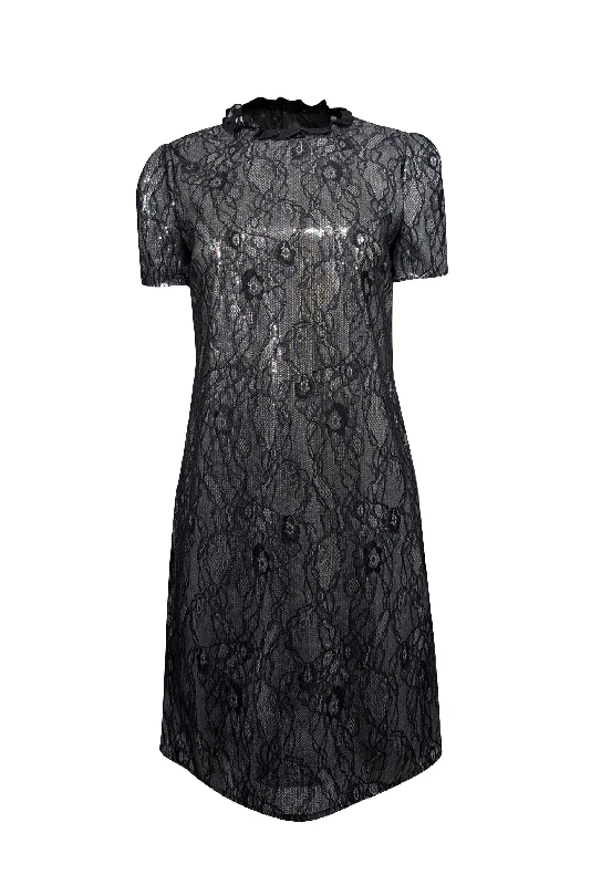 Pleated Women Dress with a Timeless and Elegant Texture Pleated Women Dress with a Timeless and Elegant Texture Michael Kors - Silver & Black Sequined Floral Lace Shift Dress Sz M Pleated Women Dress with a Timeless and Elegant Texture Pleated Women Dress with a Timeless and Elegant Texture Michael Kors - Silver & Black Sequined Floral Lace Shift Dress Sz M