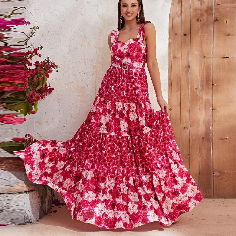 Maxi Women Dress with Floral Print for a Bohemian Vibe Maxi Women Dress with Floral Print for a Bohemian Vibe NiDELL New Products in Stock Floral Dress Chiffon Floral Strap Holiday Long Large Hem Dress-Mgn582 Maxi Women Dress with Floral Print for a Bohemian Vibe Maxi Women Dress with Floral Print for a Bohemian Vibe NiDELL New Products in Stock Floral Dress Chiffon Floral Strap Holiday Long Large Hem Dress-Mgn582