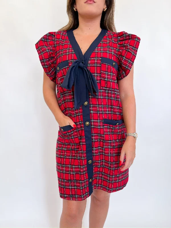Long - Sleeve Women Dress in Velvet for a Luxurious Winter Look Long - Sleeve Women Dress in Velvet for a Luxurious Winter Look Pleasantly Plaid Dress Long - Sleeve Women Dress in Velvet for a Luxurious Winter Look Long - Sleeve Women Dress in Velvet for a Luxurious Winter Look Pleasantly Plaid Dress