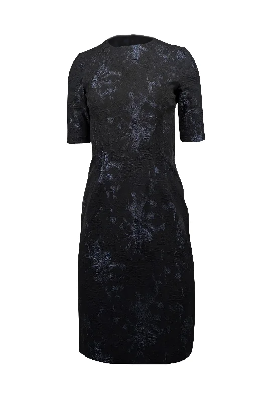 Little Black Women Dress with Sequins for a Glamorous Night Out Little Black Women Dress with Sequins for a Glamorous Night Out Teri Jon - Black & Metallic Navy Floral Brocade Dress Sz 2 Little Black Women Dress with Sequins for a Glamorous Night Out Little Black Women Dress with Sequins for a Glamorous Night Out Teri Jon - Black & Metallic Navy Floral Brocade Dress Sz 2