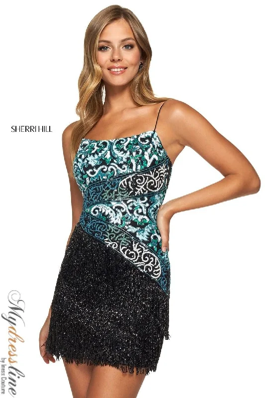 Little Black Women Dress with Sequins for a Glamorous Night Out Little Black Women Dress with Sequins for a Glamorous Night Out Sherri Hill 53933 Little Black Women Dress with Sequins for a Glamorous Night Out Little Black Women Dress with Sequins for a Glamorous Night Out Sherri Hill 53933