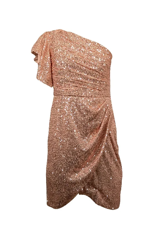 Mermaid - Style Women Dress with a Fitted Silhouette for Special Occasions Mermaid - Style Women Dress with a Fitted Silhouette for Special Occasions Shoshanna - Rose Gold Pink Sequin One Shoulder Dress Sz 2 Mermaid - Style Women Dress with a Fitted Silhouette for Special Occasions Mermaid - Style Women Dress with a Fitted Silhouette for Special Occasions Shoshanna - Rose Gold Pink Sequin One Shoulder Dress Sz 2
