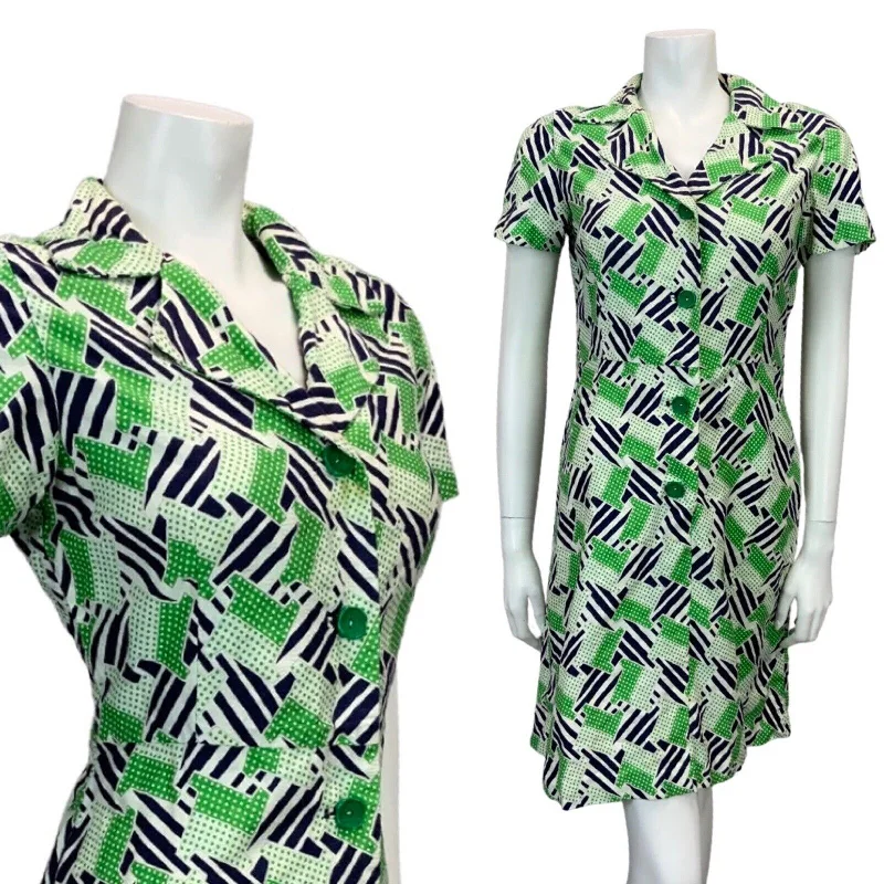 Wrap - Style Women Dress with Adjustable Fit for All Body Types Wrap - Style Women Dress with Adjustable Fit for All Body Types VINTAGE 60s 70s WHITE NAVY BLUE GREEN POLKA DOT PRINT MOD MINI SHIRT DRESS 10 Wrap - Style Women Dress with Adjustable Fit for All Body Types Wrap - Style Women Dress with Adjustable Fit for All Body Types VINTAGE 60s 70s WHITE NAVY BLUE GREEN POLKA DOT PRINT MOD MINI SHIRT DRESS 10