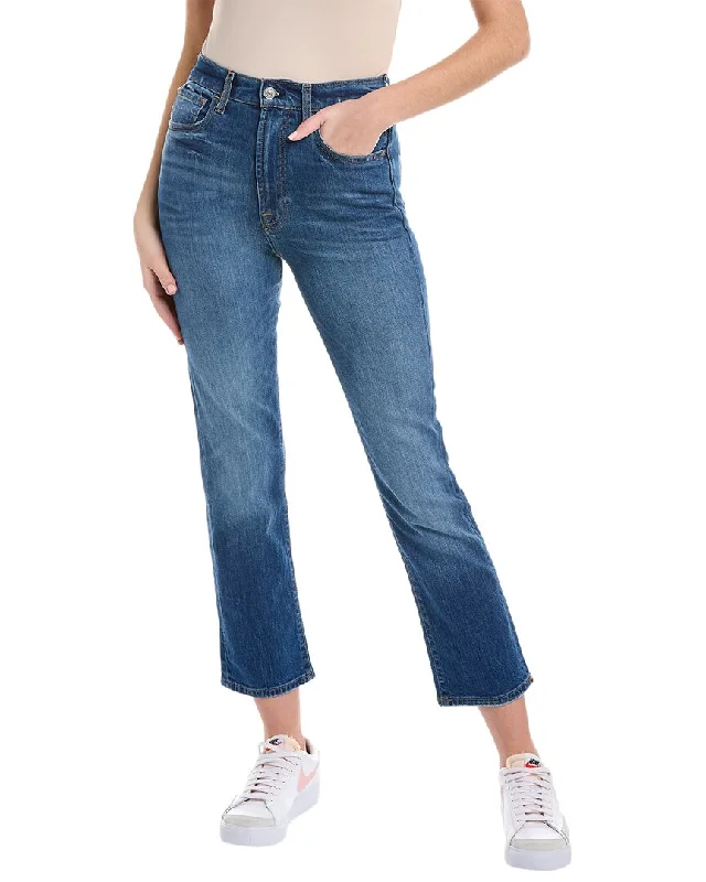 Women's lace - trimmed evening pants Light - wash women jeans for a fresh and summery appearance 7 For All Mankind Easy Slim Pinyon Cropped Jean Women's lace - trimmed evening pants Light - wash women jeans for a fresh and summery appearance 7 For All Mankind Easy Slim Pinyon Cropped Jean