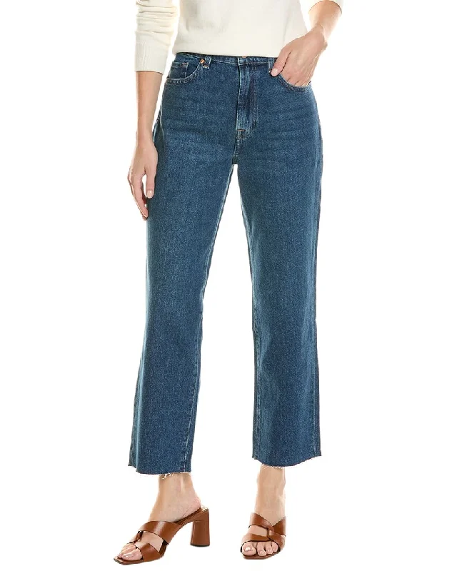 Women's matching top and pants set Mom jeans for a nostalgic and casual look 7 For All Mankind Logan Bluebell Stovepipe Jean Women's matching top and pants set Mom jeans for a nostalgic and casual look 7 For All Mankind Logan Bluebell Stovepipe Jean
